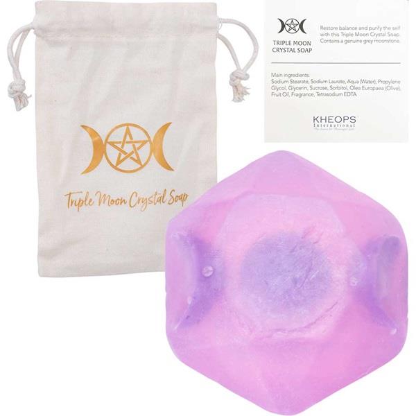 Crystal Infused Soap Triple Moon