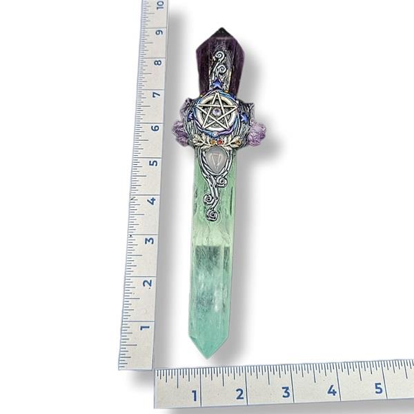 Amethyst with Fluorite Athame