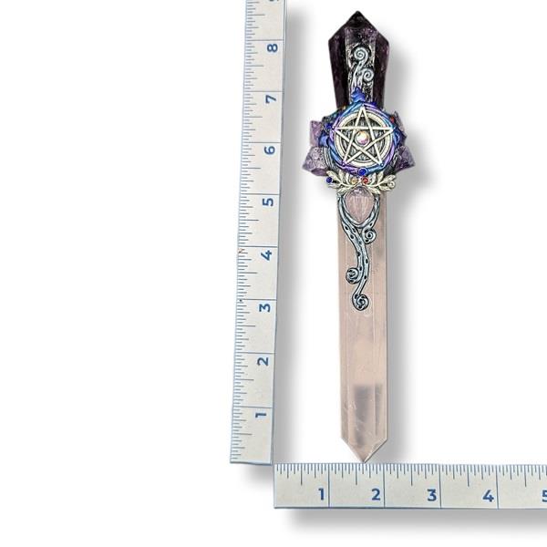 Amethsyt with Rose Quartz Athame