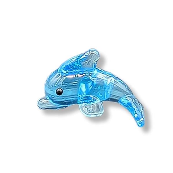 Mini Glass Animal Dolphin