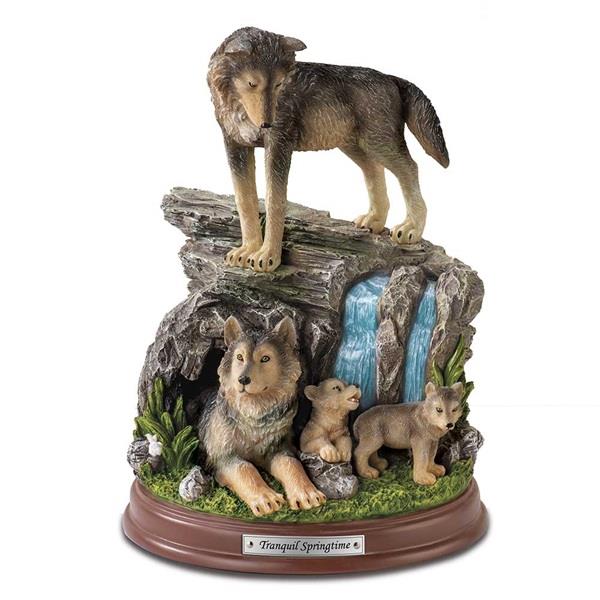 Wolves Tranquil Springtime