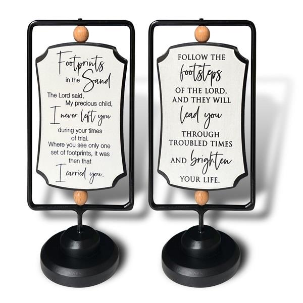 Swivel Plaque Footprints in the Sand