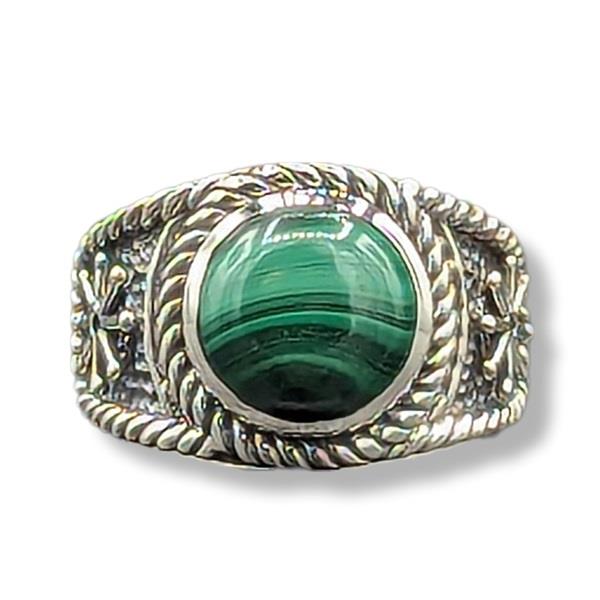 Ring Malachite Sterling Silver