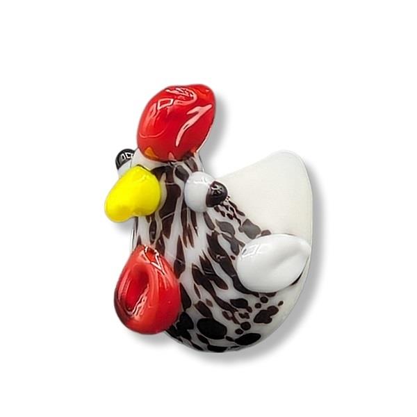 Mini Glass Animal Hen