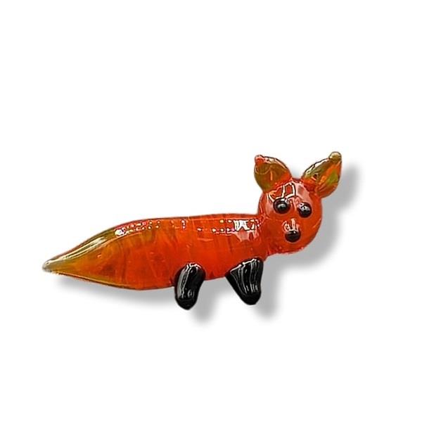 Mini Glass Animal Fox