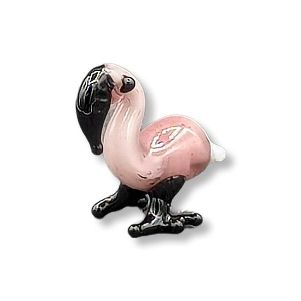 Mini Glass Animal Flamingo