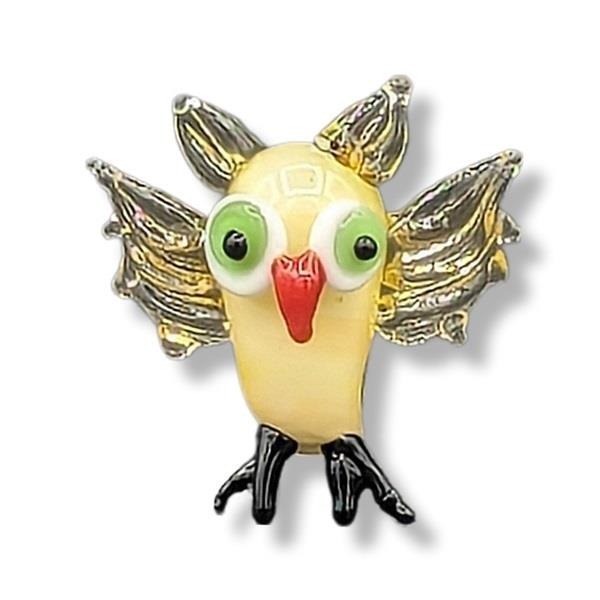 Mini Glass Animal Owl