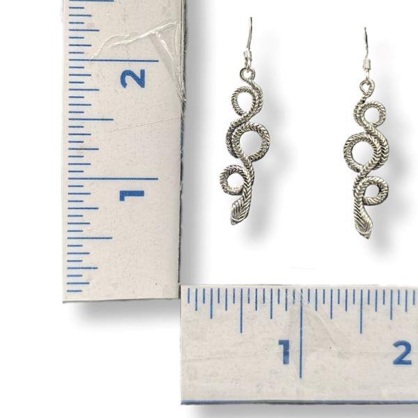 Earrings Snake Sterling Silver