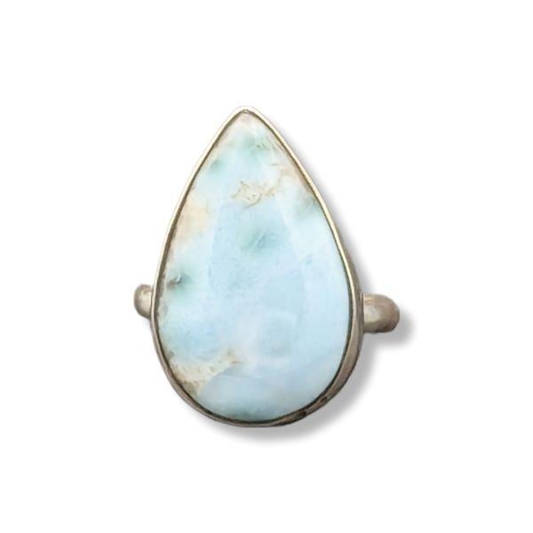 Ring Larimar Sterling Silver Size 7