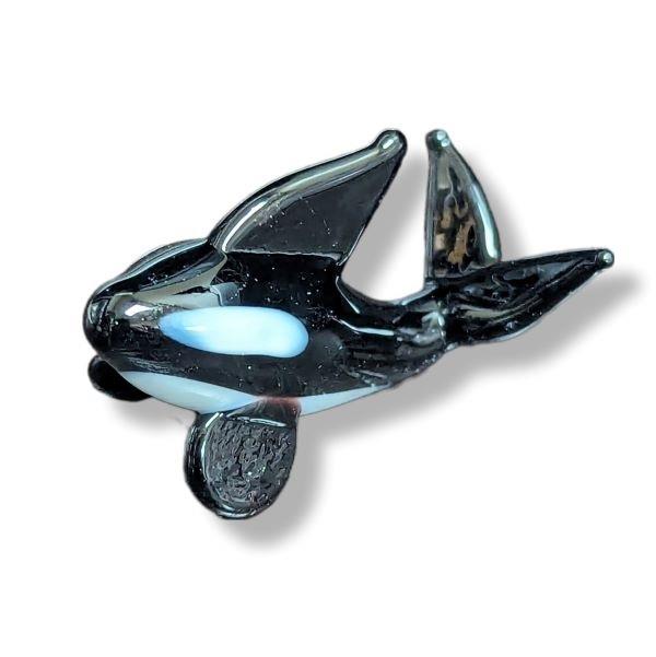 Mini Glass Animal Orca