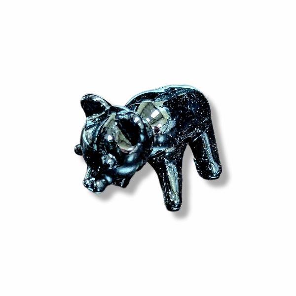 Mini Glass Animal Black Bear