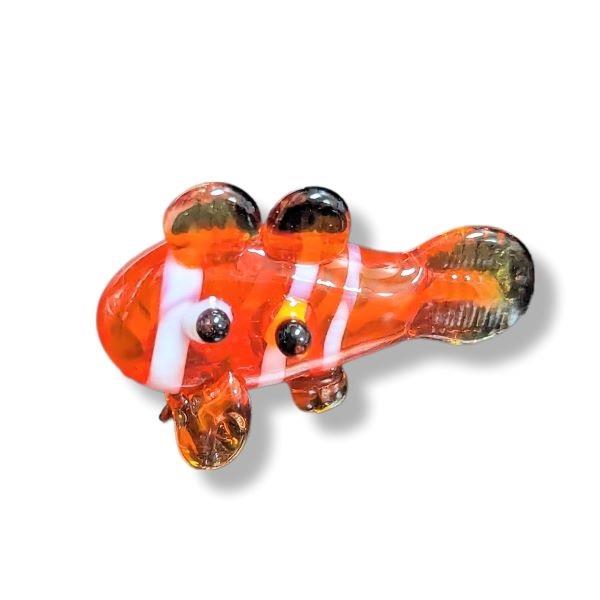 Mini Glass Animal Clown Fish