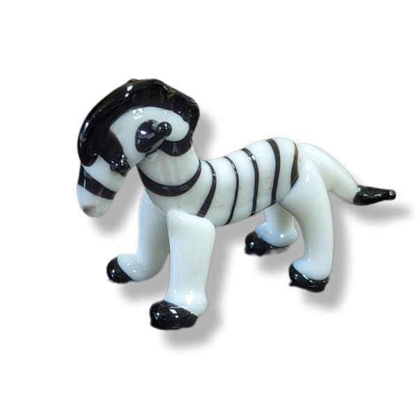 Mini Glass Animal Zebra