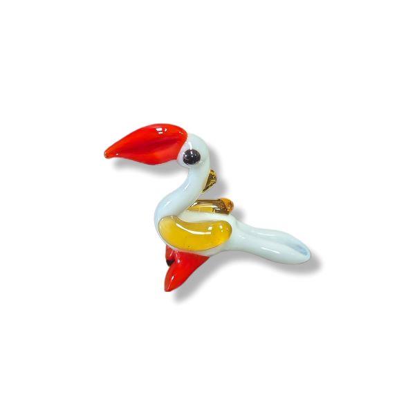 Mini Glass Animal Pelican