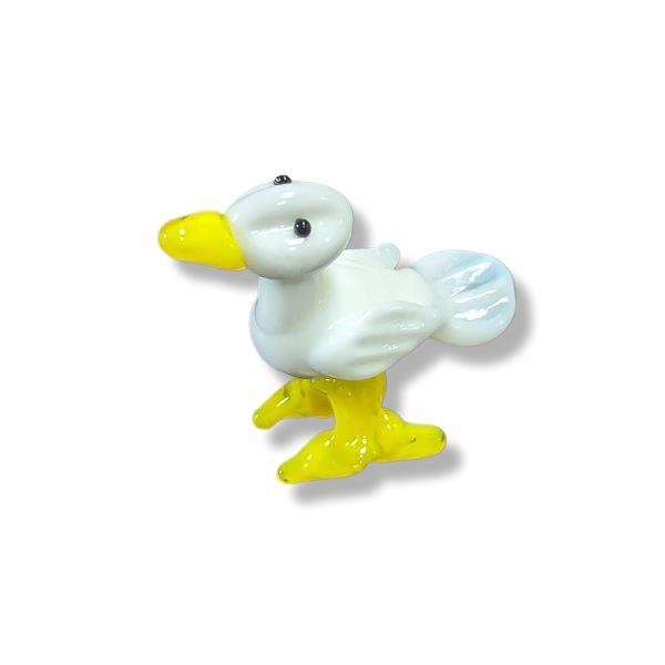 Mini Glass Animal Duck