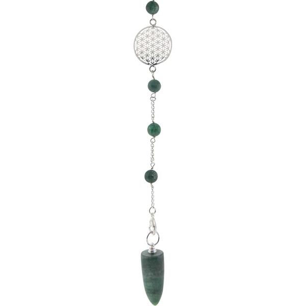 Pendulum Green Aventurine Flower of Life