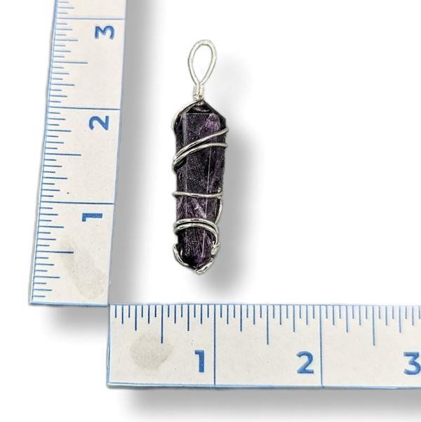 Pendant Amethyst Point  Wire Wrapped