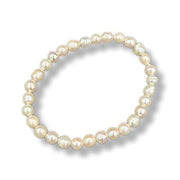 Pearl bracelet on a white background