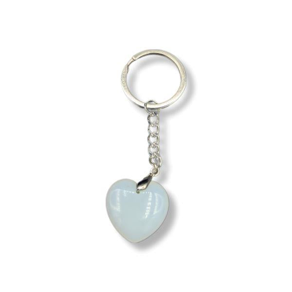 Keychain Opalite Heart