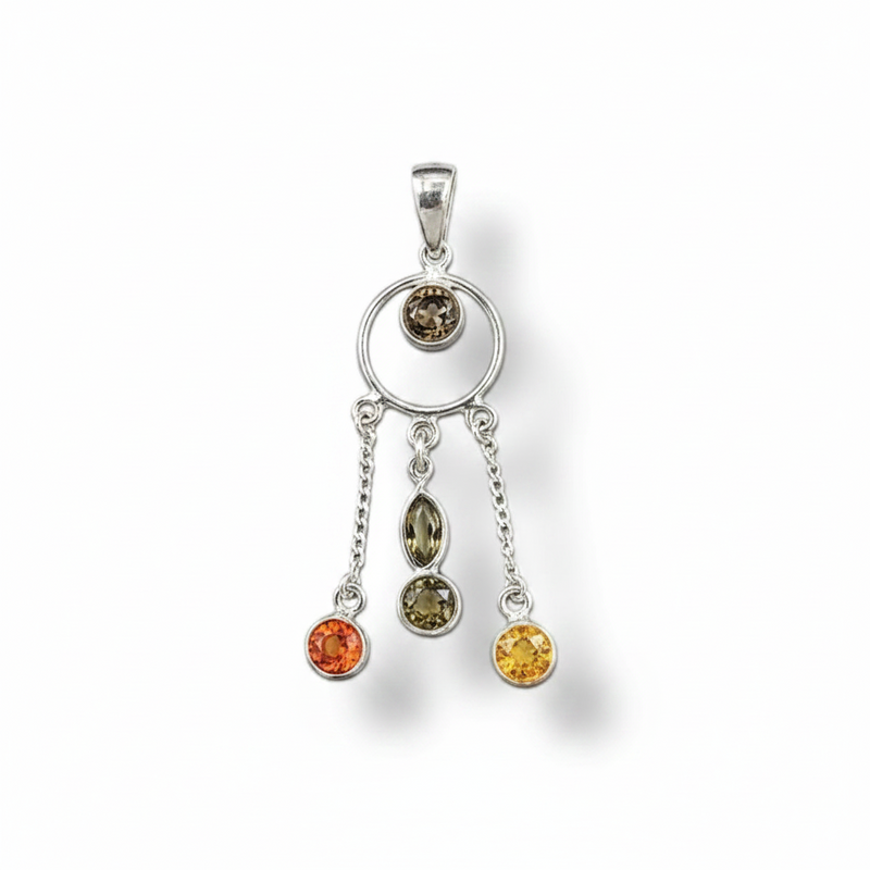 Pendant Amber Sterling Silver