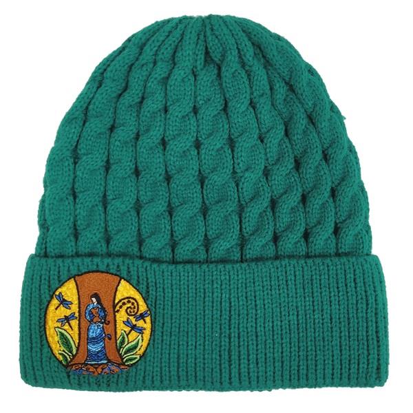 Embroidered Hat Strong Earth Woman