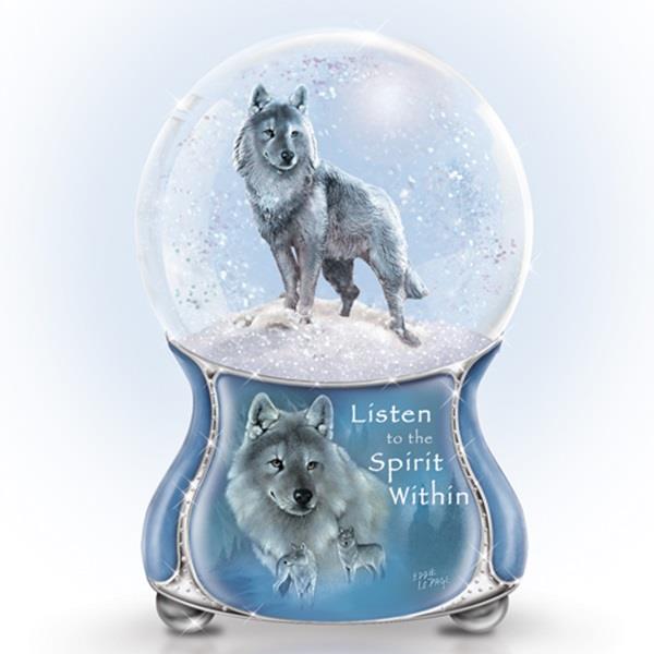 Silver Scout Glitter Globe