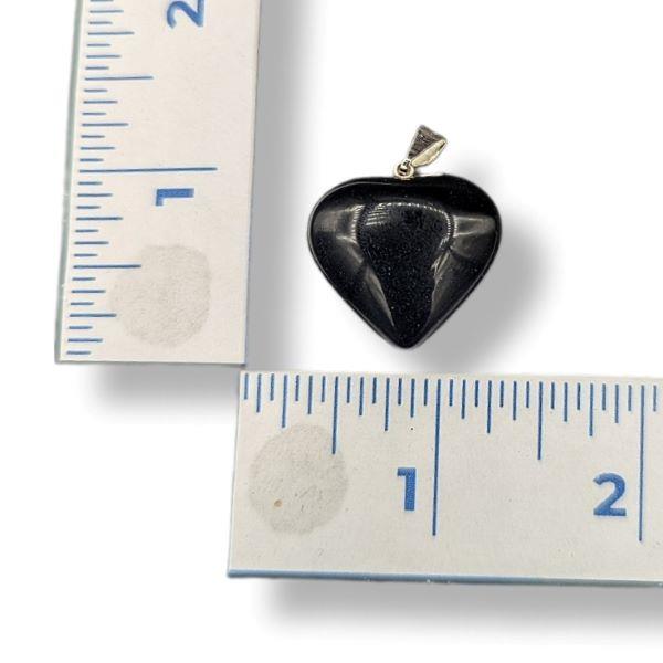 Pendant Black Obsidian Heart