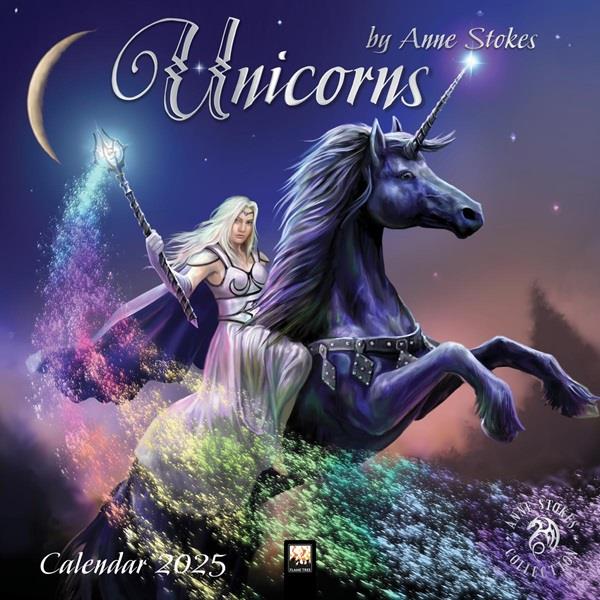 2025 Calendar Unicorns by Anne Stokes