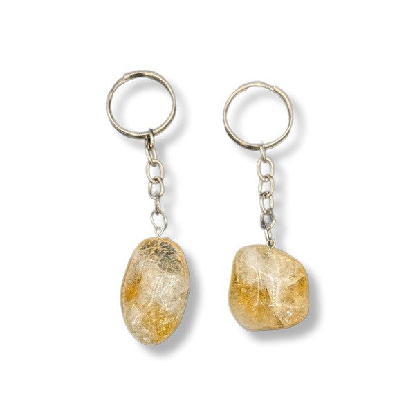 Keychain Citrine Tumbled