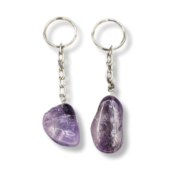 Keychain Amethyst Tumbled