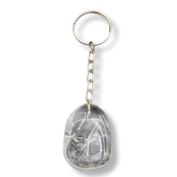 Keychain Quartz Crystal Tumbled