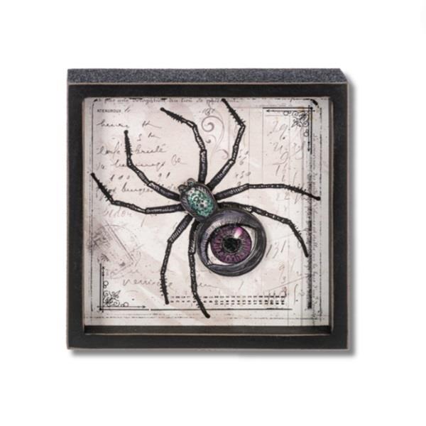 Wall Plaque Shadow Box Spider