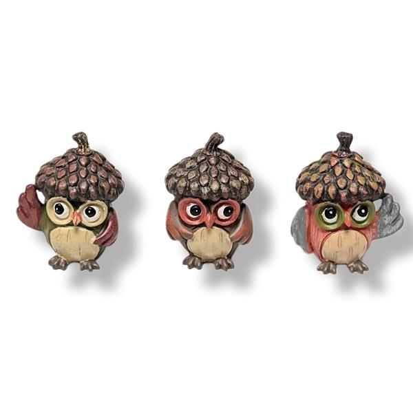 Charm Acorn Owl