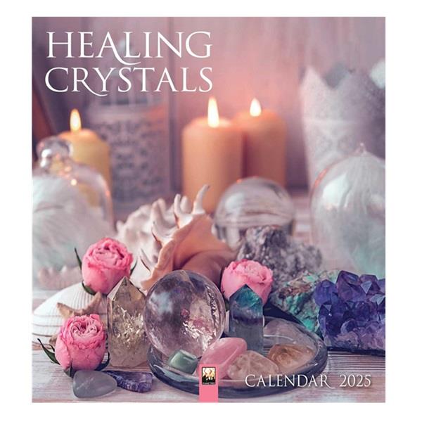 2025 Wall Calendar Healing Crystals