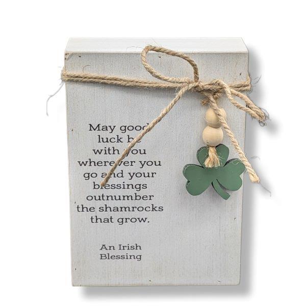 Irish Message Block May Good Luck