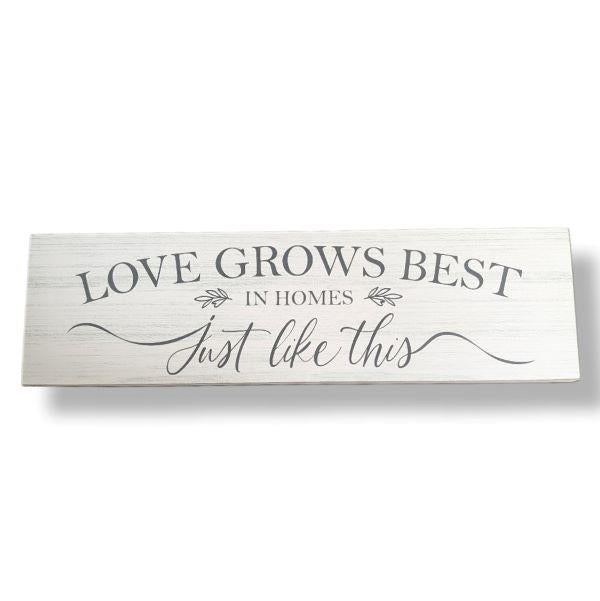 Wall Plaque Love Grows Best