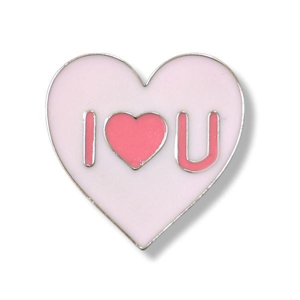 Pin Pink Heart I Love You