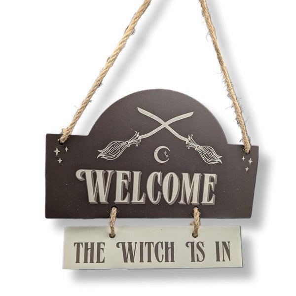 Hanging Sign The Witch is in