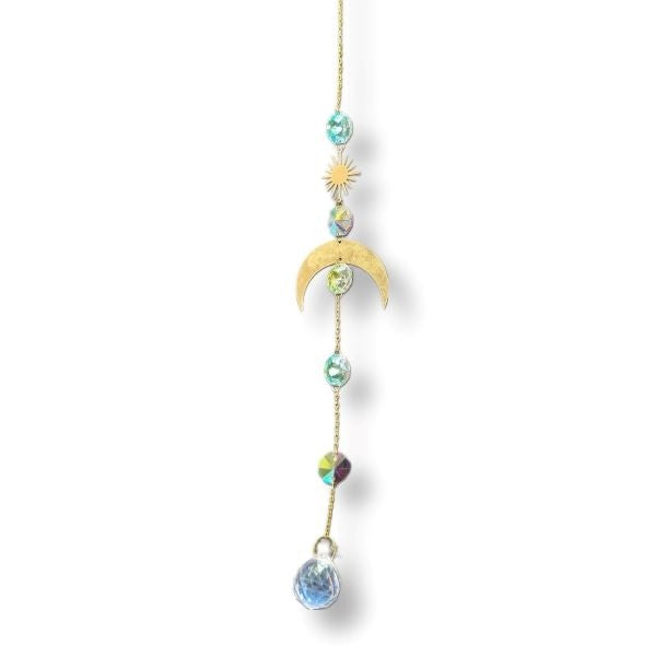 Hanging Crystal Drop and Celestial Moon