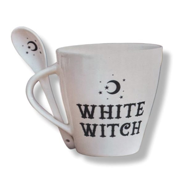 Mug and Spoon Set White Witch