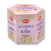 HEM Maman & Baby incense cones packaging on a white background