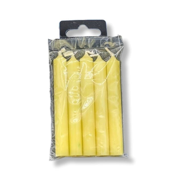 Mini Candle Yellow 5pk