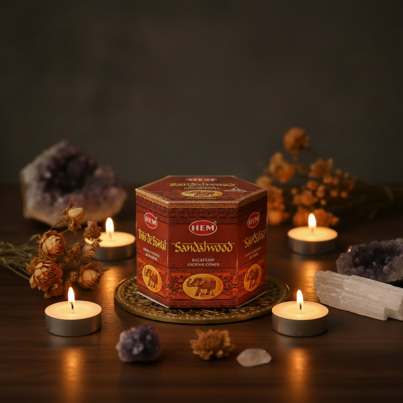 Hem Incense Backflow Cones Sandalwood