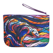 Zip Pouch Salmon Hunter on a white background