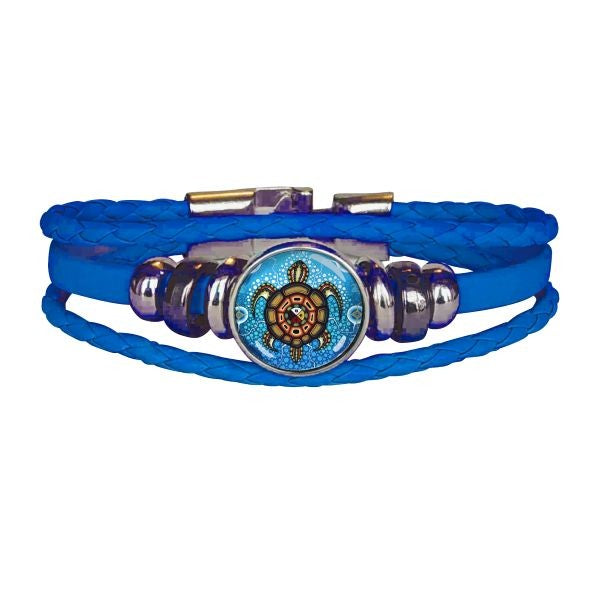 Leatherette Bracelet Medicine Turtle