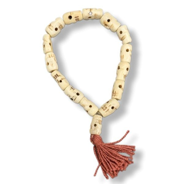 Prayer Mala Wrist Bone Skulls