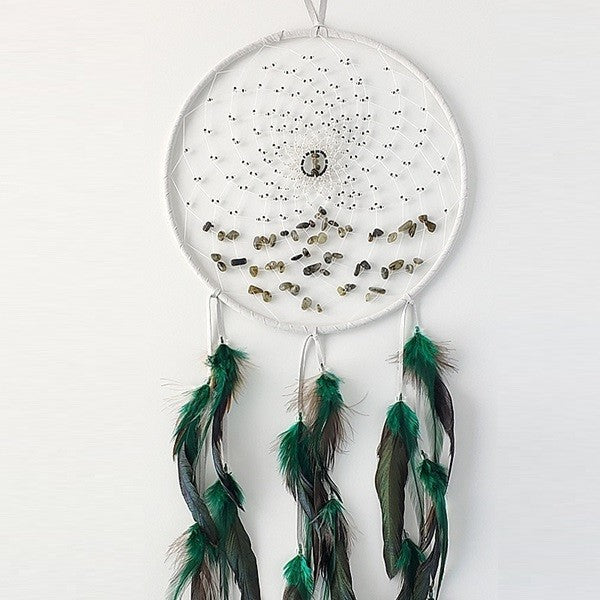 Dreamcatcher Energy Flow Grey Green 9"