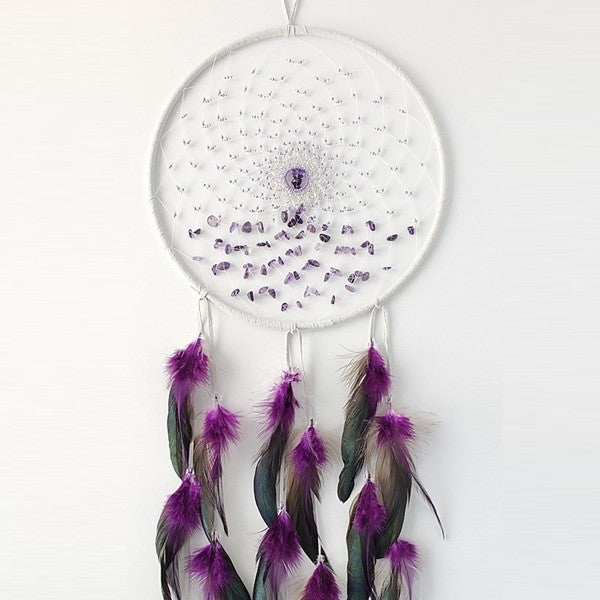 Dreamcatcher Energy Flow Grey Purple 9"