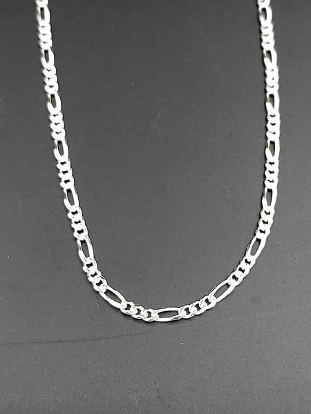 22" Sterling Silver Chain Figaro | Earthworks