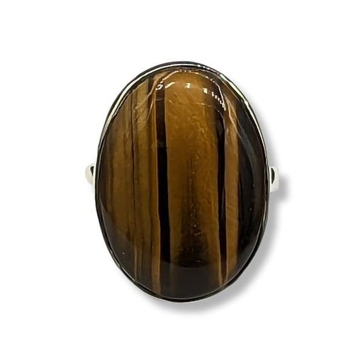 Ring Tiger's Eye Sterling Silver Size 6 | Earthworks
